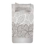 Bedsprei-set Lace polyester - grijs/wit - 170 x 220 cm