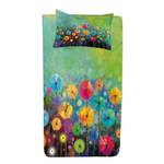 Bedsprei-set Kleurrijke bloemen polyester  - meerdere kleuren - 170 x 220 cm