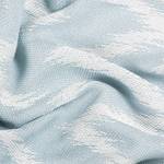 Plaid Zig Zag Coton / Polyester - Bleu ciel
