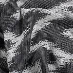 Plaid Zig Zag Coton / Polyester - Noir
