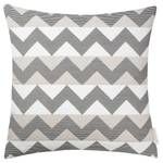 Housse de coussin Colourblock Zag Polyester / Coton - Beige