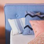 Federa per cuscino Structured Zag Poliestere / Lino - Color blu marino