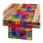 Tafelloper Regenboog polyester - meerdere kleuren - 40 x 180 cm