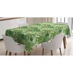 Tafelkleed Jungle Bladeren mix van polyester en satijn - groen - 140 x 200 cm