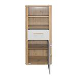 Beistellschrank Lilly Braun - Grau - Holzwerkstoff - 55 x 128 x 41 cm