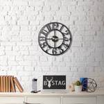 Horloge murale Lodrino Aluminium - Noir