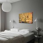 Impression sur toile Huaraz Cuir / Panneau composite en bois - Multicolore - 70 x 100 cm