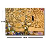 Afbeelding Huaraz leer/houten plaat - meerdere kleuren - 70 cm x 100 cm