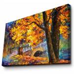 Leinwandbild Hot Springs Leder / Holzverbundplatte - Mehrfarbig - 70 cm x 100 cm