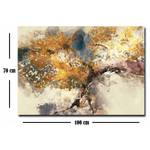 Impression sur toile Lunenburg Toile / Pin - Multicolore - 70 x 100 cm