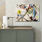 Impression sur toile Hugo Cuir / Panneau composite en bois - Multicolore - 70 x 100 cm