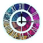 Horloge murale Heriot MDF - Multicolore