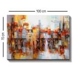 Impression sur toile Lamporo Toile / Panneau composite en bois - Multicolore - 70 x 100 cm