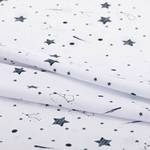 Parure de lit Constella Coton - Blanc / Noir - 200 x 220 cm + 2 oreillers 80 x 80 cm