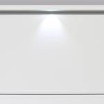 Passepartout Nuke Hochglanz Weiß - Breite: 181 cm - Mit Beleuchtung
