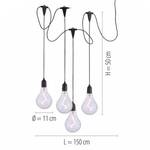 Suspension Enni II Verre / Polycarbonate - 4 ampoules