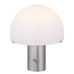 Tafellamp Dipper I melkglas/ijzer - 1 lichtbron - Zilver