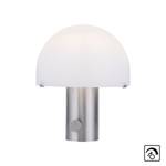 Tafellamp Dipper I melkglas/ijzer - 1 lichtbron - Zilver