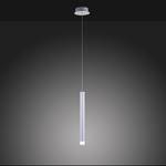 LED-Pendelleuchte Bruno III Acrylglas / Aluminium; Eisen - 1-flammig - Silber