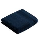 Lot de 2 serviettes de toilette Balance Coton bio / Chanvre - Bleu foncé