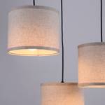 Plafondlamp Bark stof/hout - 3 lichtbronnen