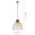 Suspension Alami Fer / Manguier massif - 1 ampoule