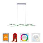 LED-hanglamp Swing kunststof/aluminium, ijzer - 2 lichtbronnen