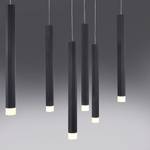 Suspension Bruno IV Plexiglas / Aluminium / Fer - 10 ampoules - Noir