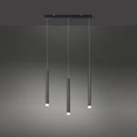 LED-hanglamp Bruno I acrylglas/aluminium, ijzer - 3 lichtbronnen - Zwart