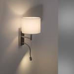 LED-wandlamp Robin stof / ijzer - 1 lichtbron - Wit