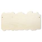 Appendiabiti Scimmia Pecora Panda Marrone - Bianco - Legno massello - 40 x 20 x 1.5 cm