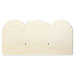 Appendiabiti Leone Elefante Tigre Multicolore - Legno massello - 40 x 20 x 1.5 cm