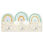 Patère enfants Arcs-en-ciel pastel Multicolore