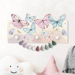 Kindergarderobe Schmetterlinge Mehrfarbig