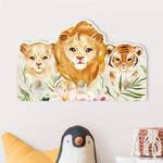 Patère enfants Panthère, tigre et lion Multicolore