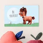 Appendiabiti Pony Be Yourself Blu - Legno massello - 40 x 25 x 1.5 cm