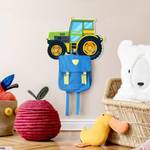 Patère enfants Tracteur vert Multicolore