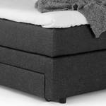 Lit boxspring Speedy I Avec éclairage - Tissu Kora: Anthracite - D3 medium