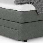 Lit boxspring Speedy I Avec éclairage - Tissu Kora: Gris - D3 medium