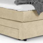 Lit boxspring Speedy I Avec éclairage - Microfibre Senga: Beige - D2 souple