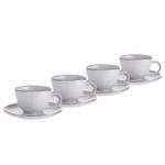 Tasses FINCA Lot e 4 Porcelaine - Gris clair - 24 cm x 17 cm x 17,5 cm - Gris lumineux