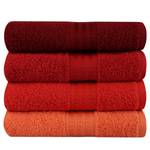 Set di asciugamani Rainbow III (4) Cotone - Arancione