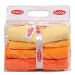 Serviettes Rainbow III (lot de 4) Coton - Jaune