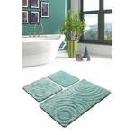 Tapis de bain Wave (3 éléments) Acrylique - Menthe