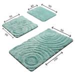 Tapis de bain Wave (3 éléments) Acrylique - Menthe