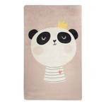 Kinderteppich King Panda Samtstoff - Rosa - 140 x 190 cm