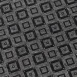 Kurzflorteppich Black Frame Samt / Polyester - Mehrfarbig - 80 x 200 cm