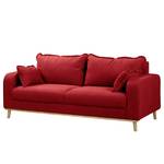 Sofa Nante (3-Sitzer) Microfaser Enza: Rot