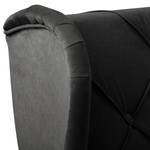 Fauteuil bergère Olmen Microfibre Jada: Noir