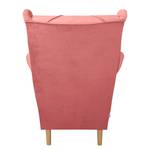 Fauteuil bergère Olmen Microfibre Jada: Rose